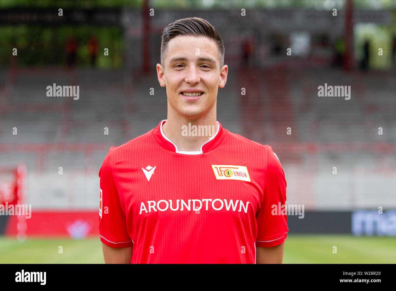 Berlin, Allemagne. Le 06 juillet, 2019. Football, Bundesliga : possibilité de photos 1er FC Union Berlin pour la saison 2019-2020. Keven Schlotterbeck Crédit : Andreas Gora/dpa/Alamy Live News Banque D'Images