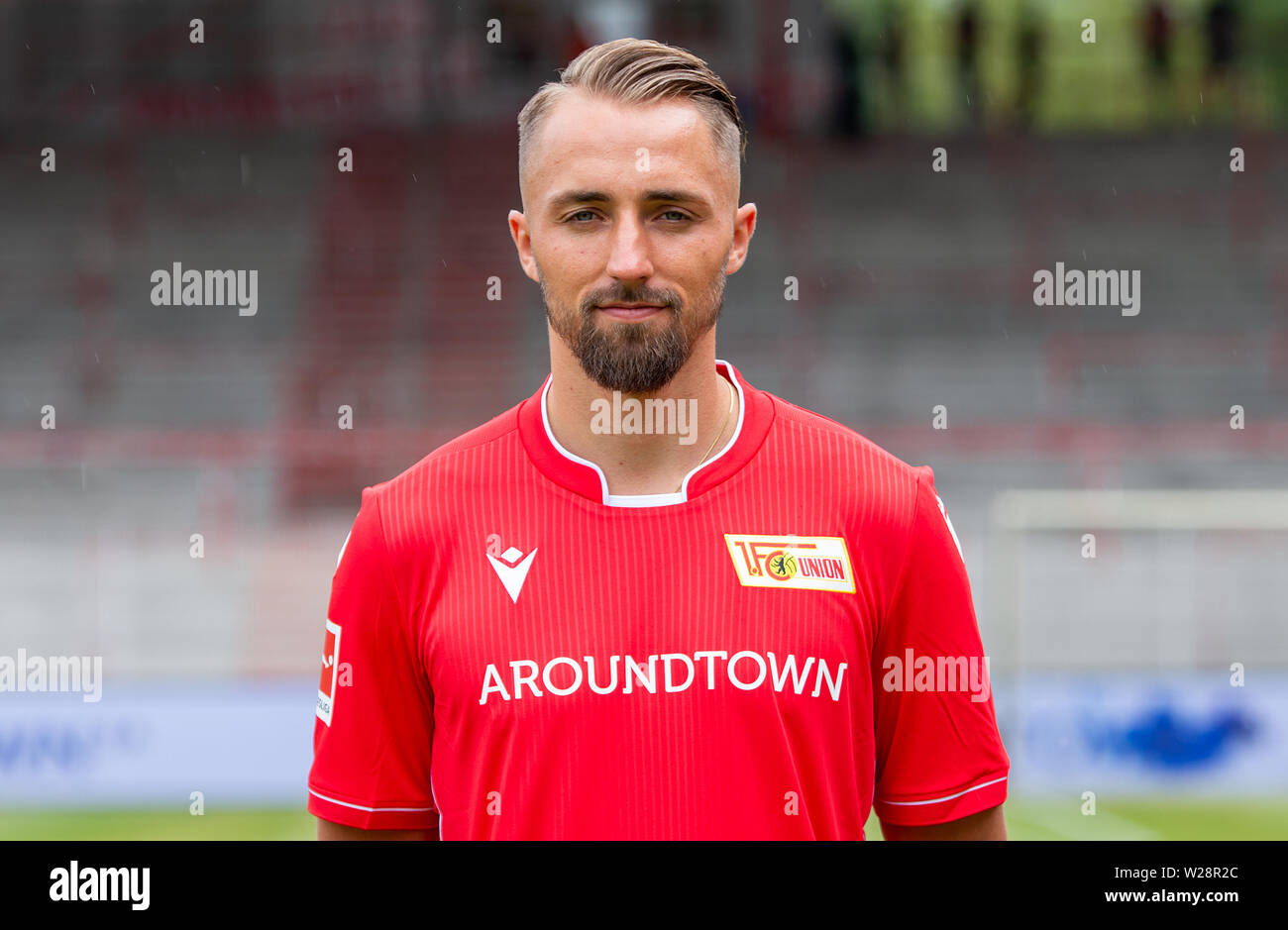 Berlin, Allemagne. Le 06 juillet, 2019. Football, Bundesliga : possibilité de photos 1er FC Union Berlin pour la saison 2019-2020 Florian Hübner Crédit : Andreas Gora/dpa/Alamy Live News Banque D'Images