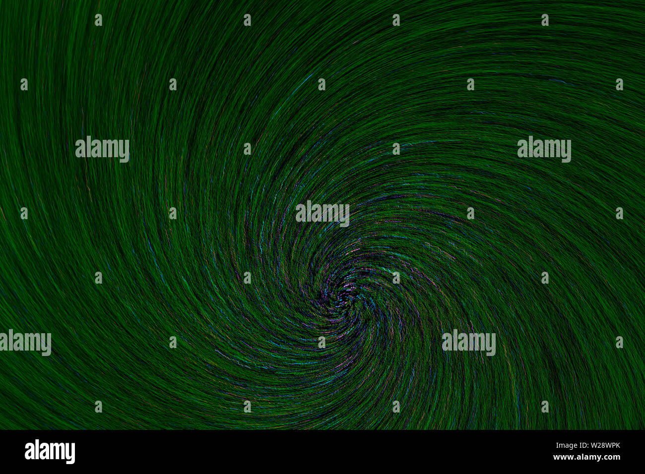 L'objectif naturel zoom spin-explosion vortex floue radial points verts sur  fond noir Photo Stock - Alamy