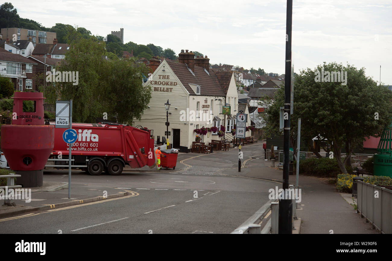 Crooked Billet pub, Vieux Leigh, Leigh-on-Sea, Essex, Angleterre, Royaume-Uni Banque D'Images