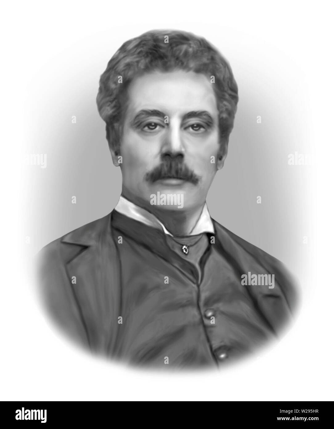 1858-1924 compositeur italien Giacomo Puccini Banque D'Images