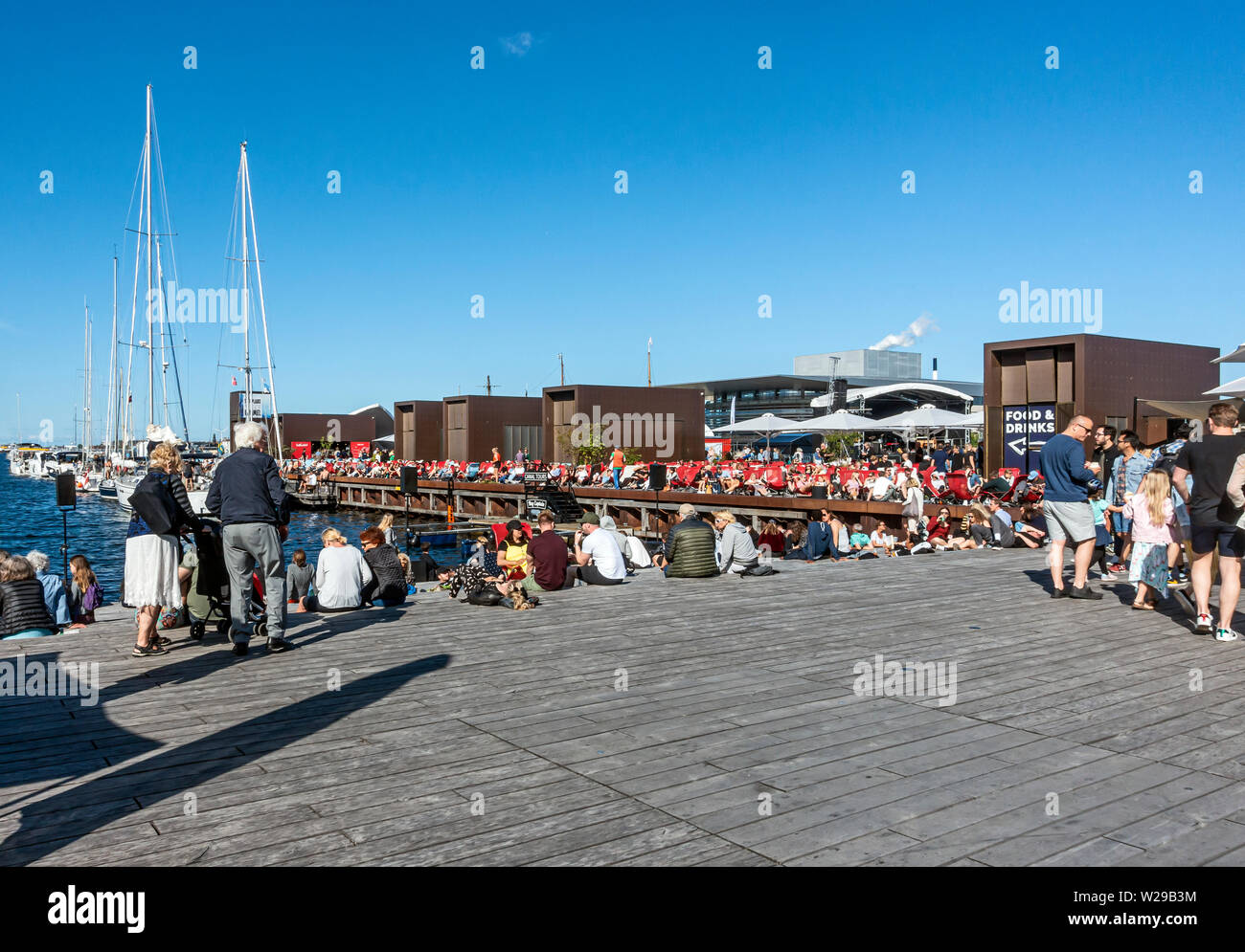 Le port de Copenhague Copenhague Danemark Europe Banque D'Images