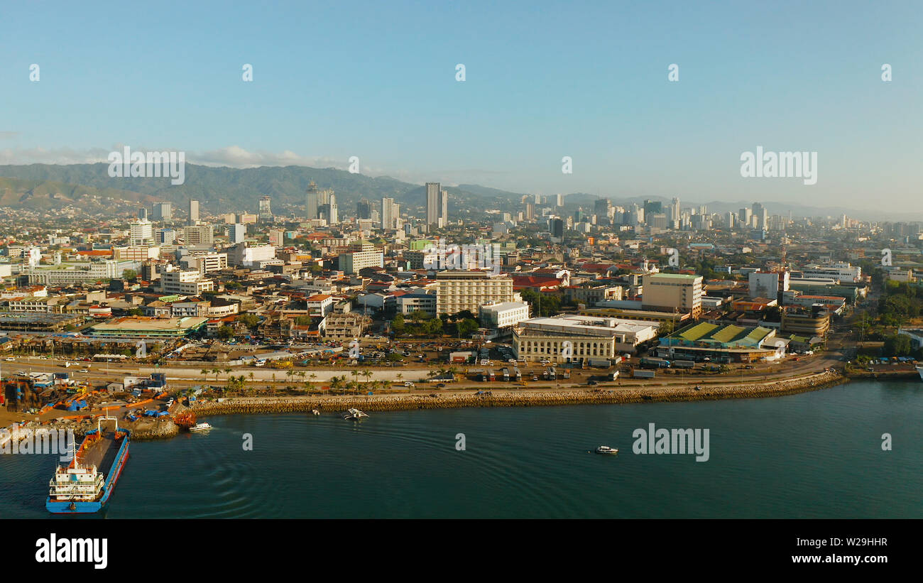 Présentation de la ville de Cebu est la capitale de la province de Cebu et est la deuxième ville des Philippines après l'agglomération de Manille. Banque D'Images