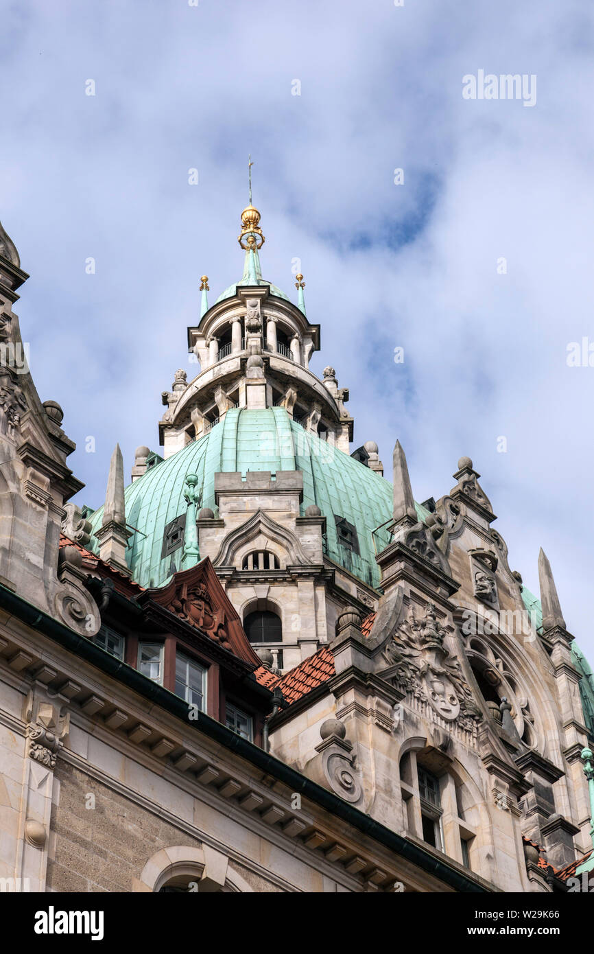 Neue Rathaus - nouvel hôtel de ville de Hanovre Banque D'Images