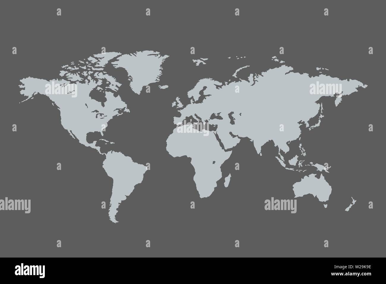 World map connexion et l'icône isolé sur fond gris. Modèle vectoriel monochrome worldmap pour site web, la conception, la couverture, les rapports annuels, l'infographie. Fla Illustration de Vecteur