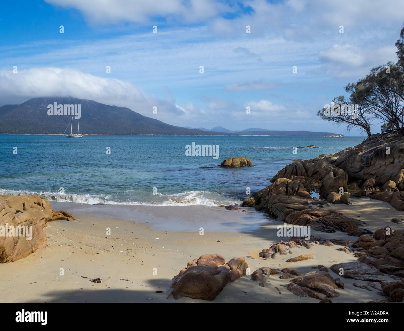 Plage de dangers, parc national de Freycinet Banque D'Images