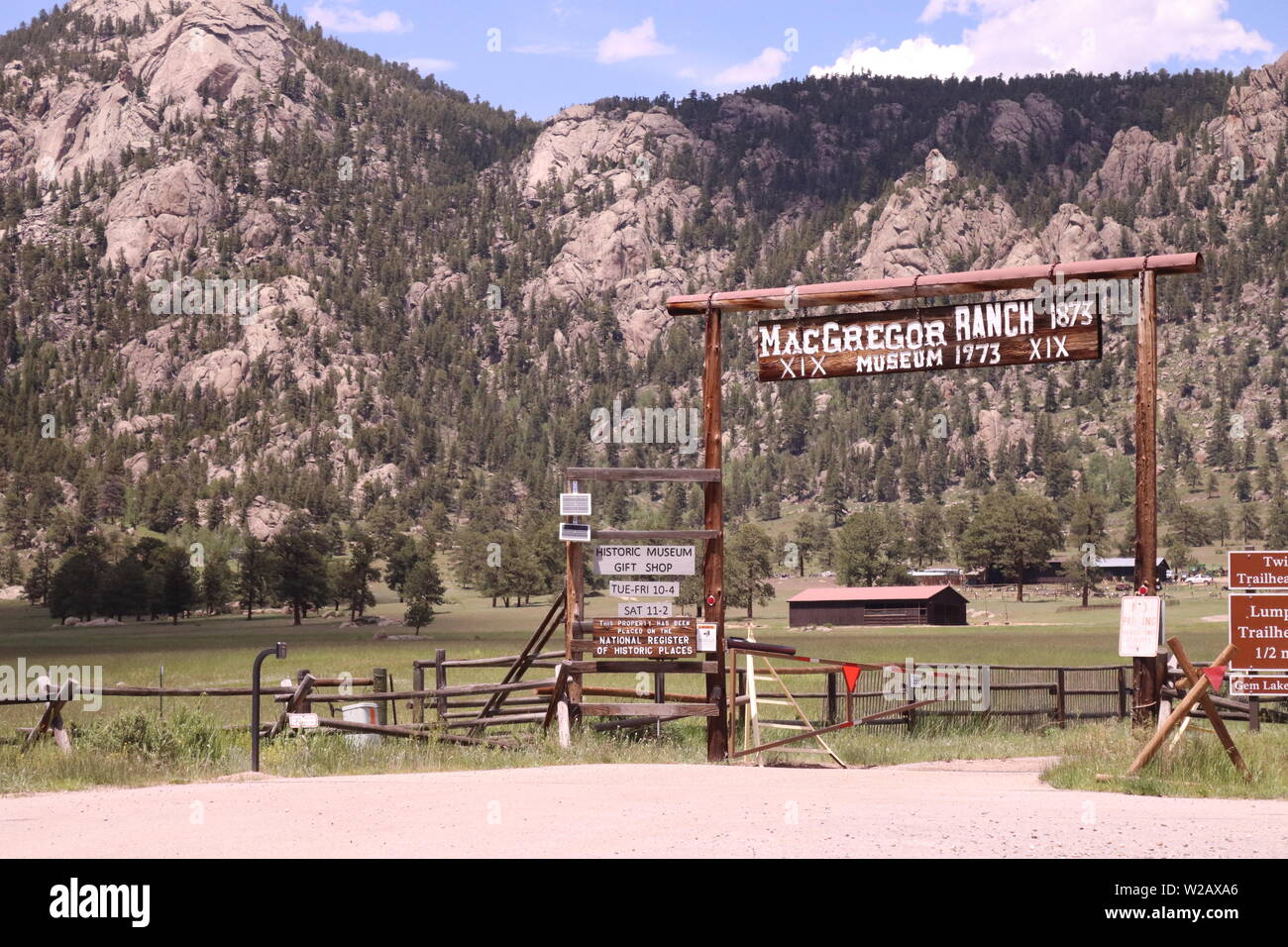 MacGregor Ranch à Rocky Mountain National Park, Colorado Banque D'Images