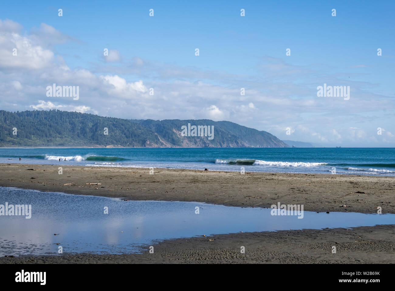 La plage Crescent. Crescent City, Californie du Nord, USA. Banque D'Images