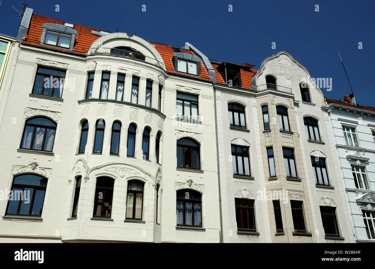 Maisons art nouveau à Cologne ehrenfeld Banque D'Images