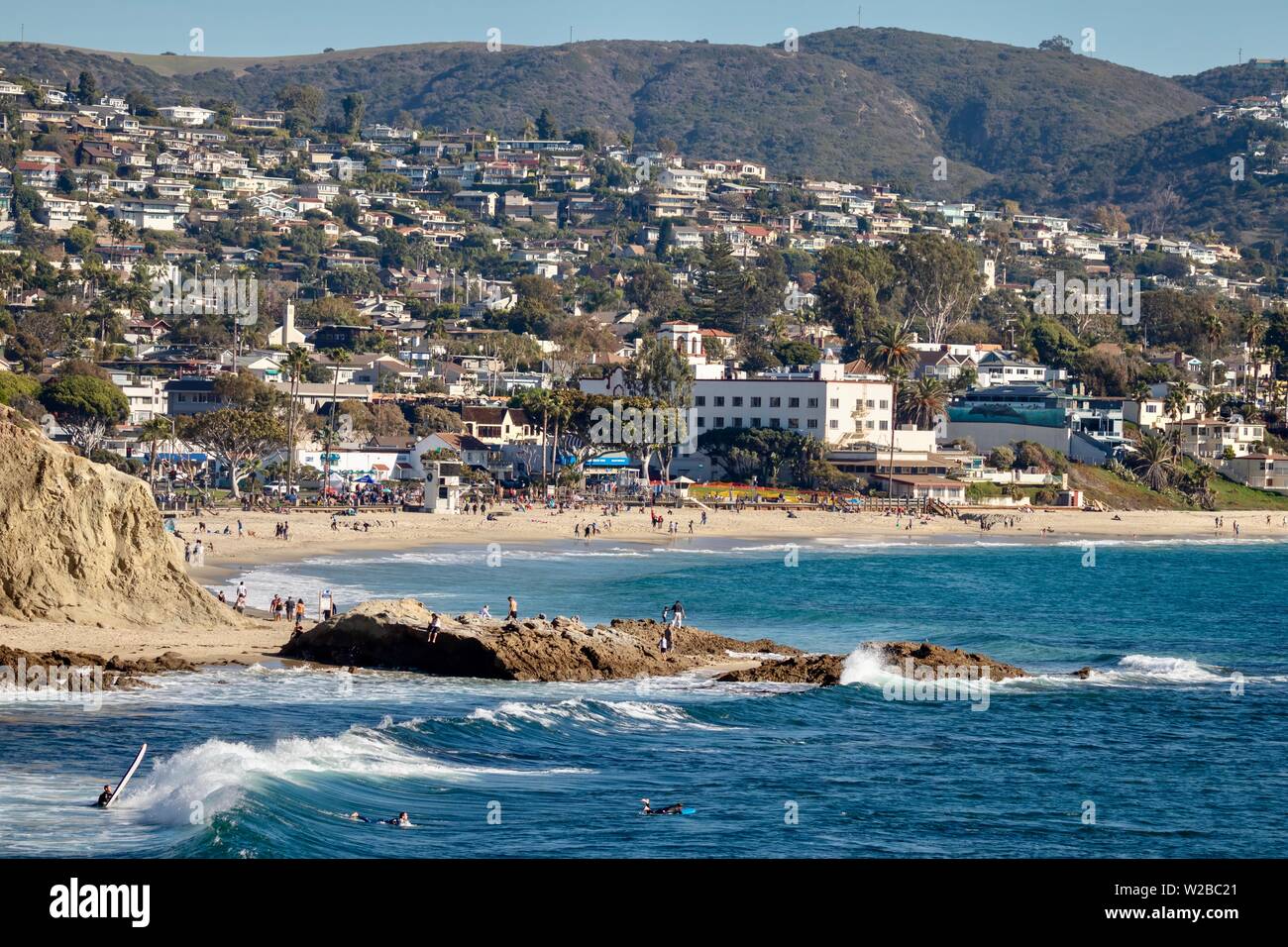 Laguna Beach en Californie côte du comté d'Orange Banque D'Images