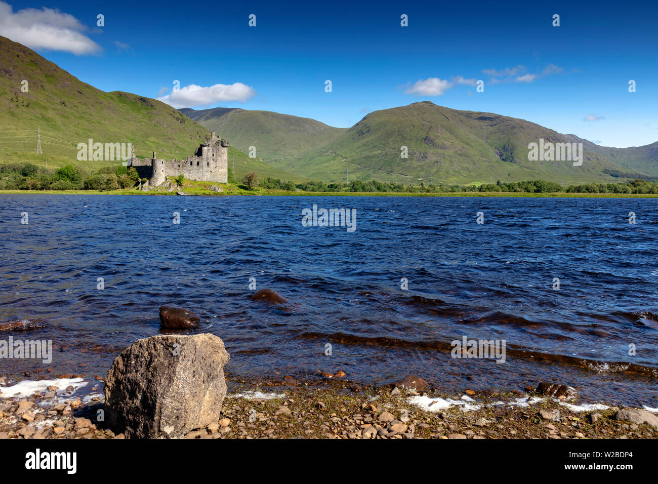 Loch Awe avec Kilchurn Castle, les Highlands écossais, Argyll and Bute, Ecosse Banque D'Images