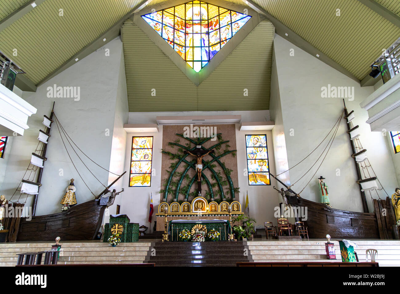 Jun 29, 2019 La Paroisse de Sto. Cristo et Saint André Kim Tae-gon nouvelle église, Bulacan, Philippines Banque D'Images