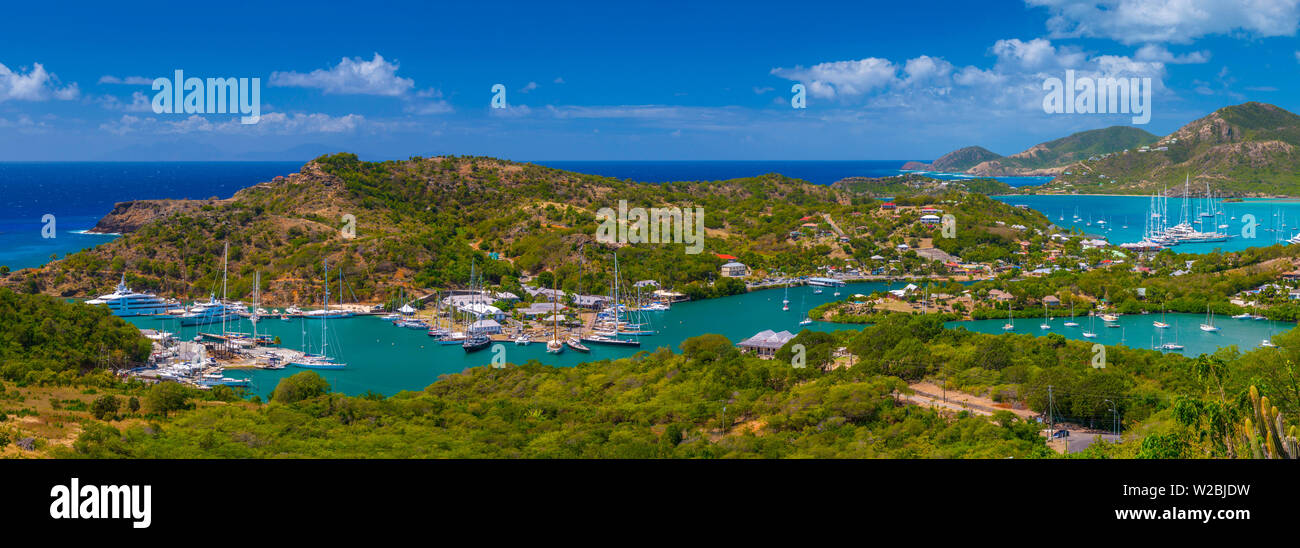 Caraïbes, Antigua, English Harbour de Shirley Heights Banque D'Images