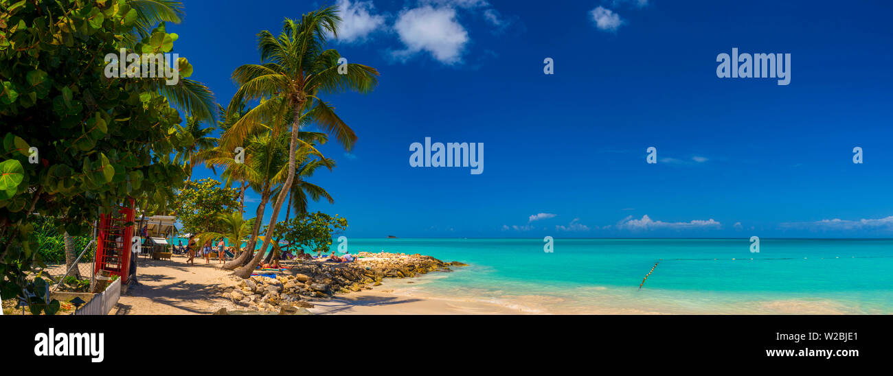 Caraïbes, Antigua, Dickinson, Dickinson Bay Bay Beach Banque D'Images