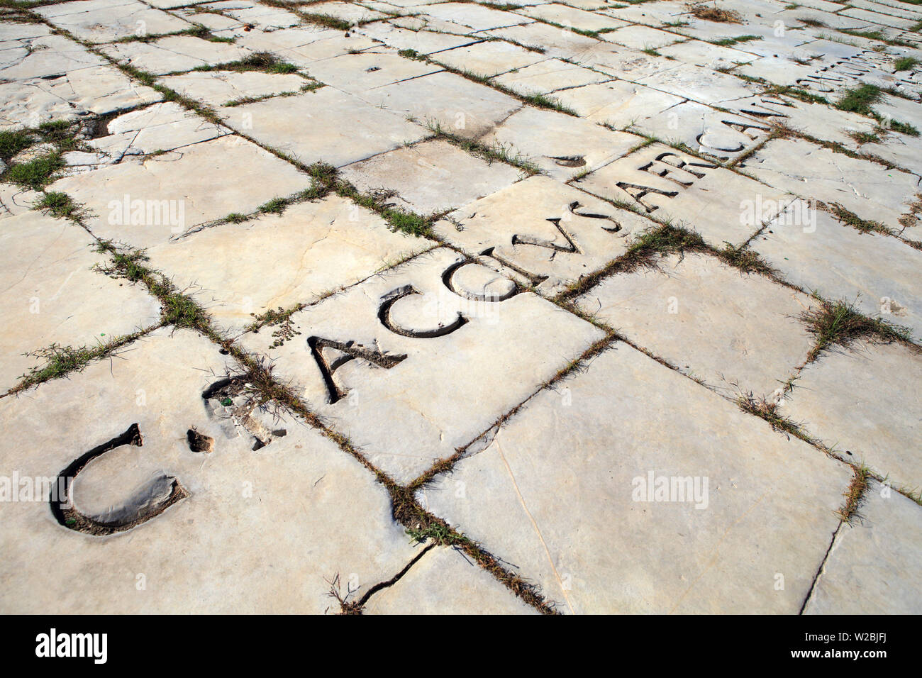 Ruines de l'ancienne ville d'Hippo Regius, Annaba, Annaba, Algérie Province Banque D'Images