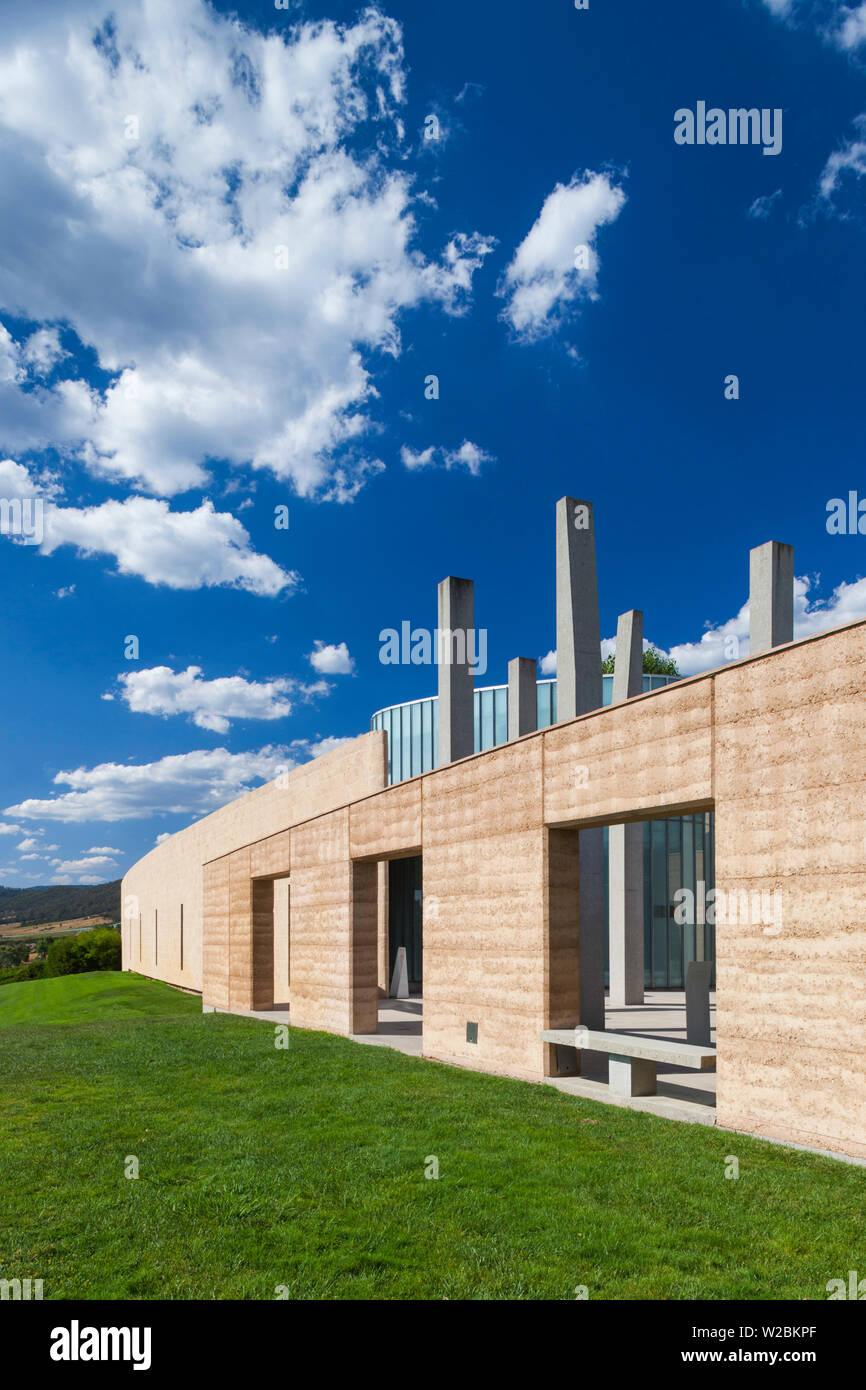 L'Australie, Victoria, Victoria, Melbourne, Yarra Glen, Tarrawarra Estate Winery, extérieur Banque D'Images