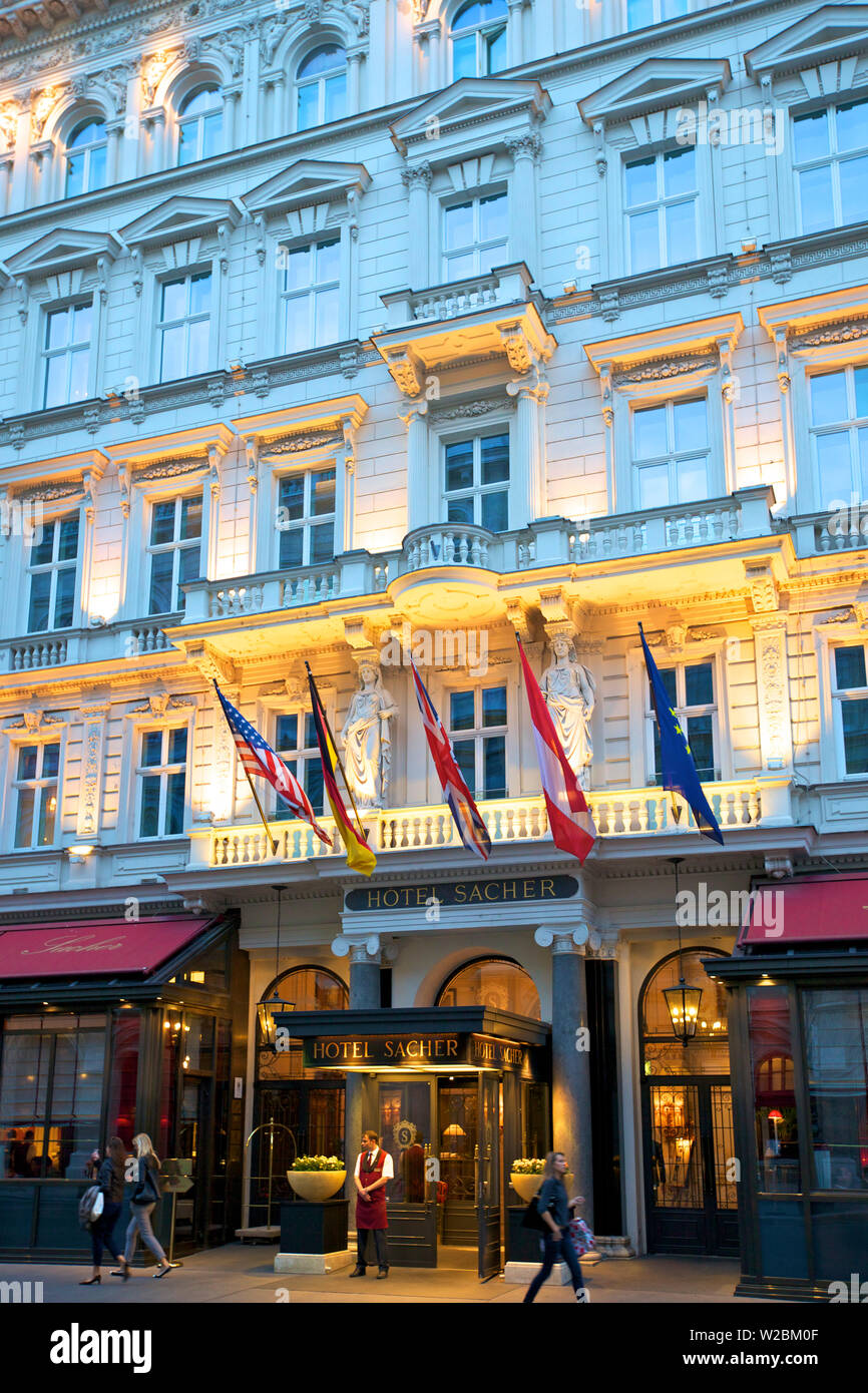L'hôtel Sacher, à Vienne, Autriche, Europe Centrale Banque D'Images