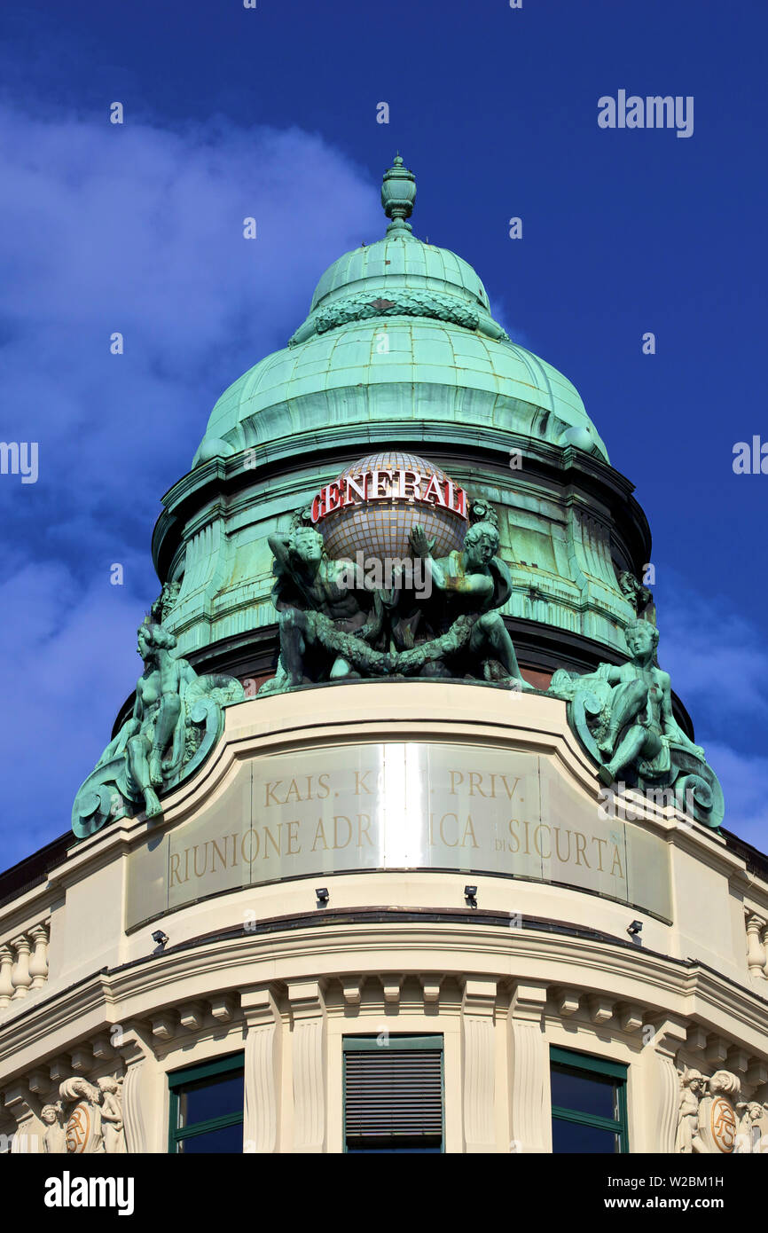 La façade de l'immeuble, Vienne, Autriche, Europe centrale, Banque D'Images