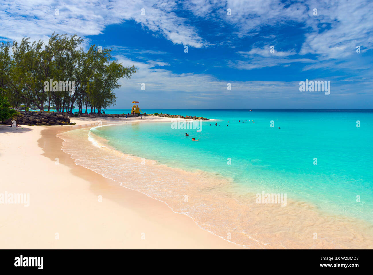 Caraïbes, Barbade, Oistins, Miami Beach ou Enterprise Beach Banque D'Images