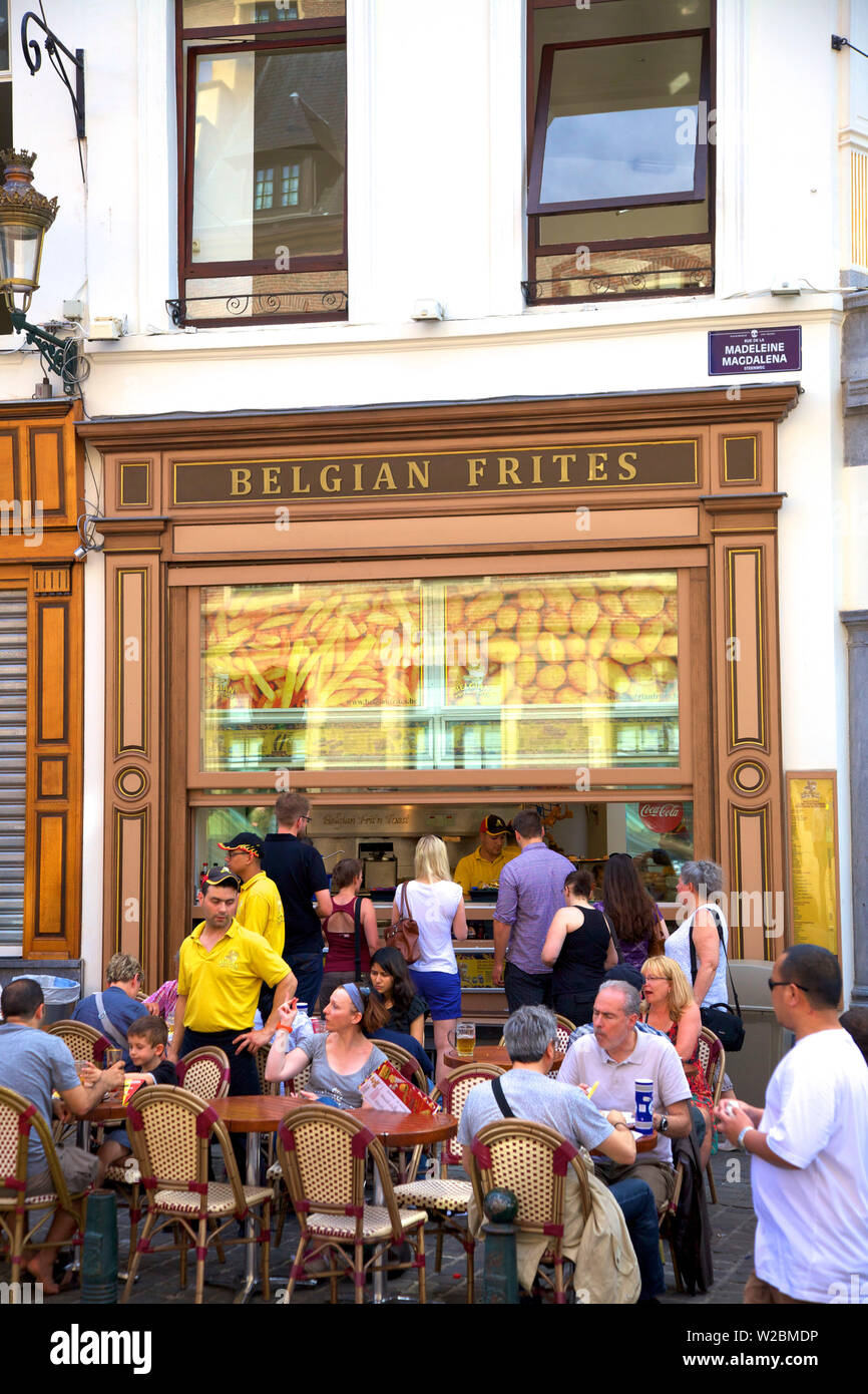 Cafe, Bruxelles, Belgique Banque D'Images