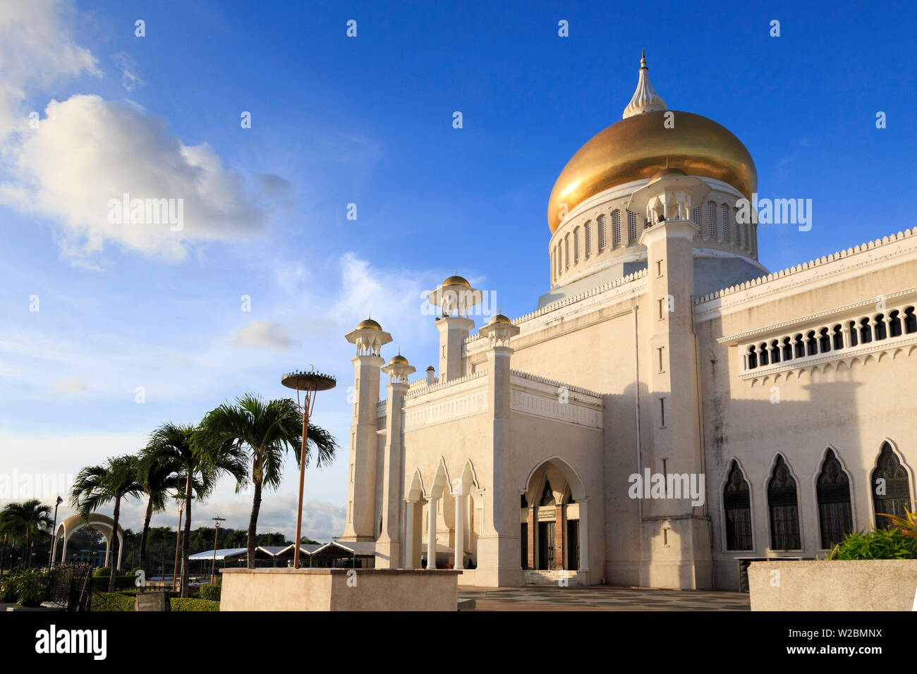 Royaume de Brunei, Bandar Seri Begawan, mosquée Omar Ali Saifuddien Banque D'Images