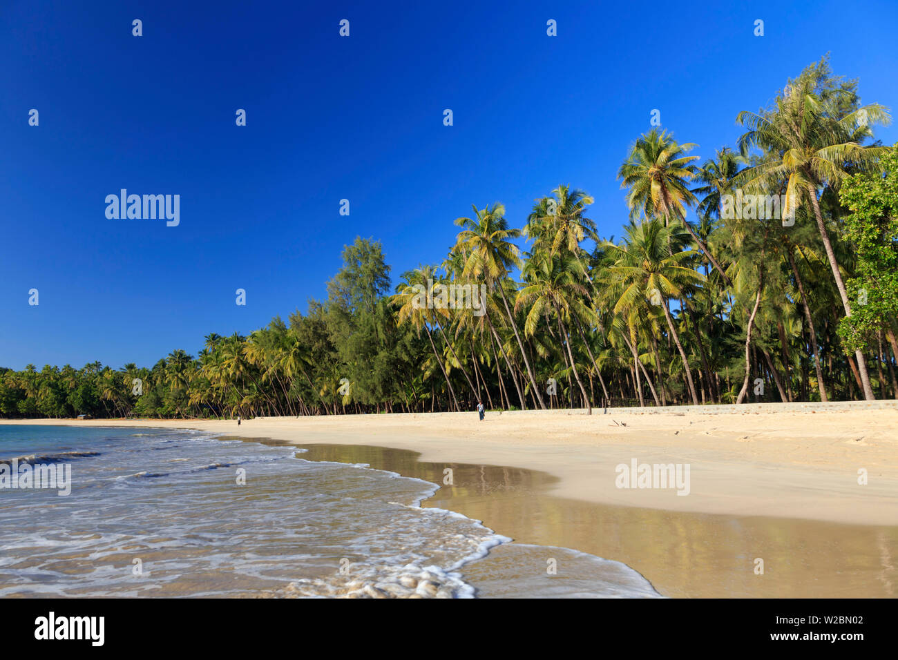 Myanmar (Birmanie), l'État de Rakhine, plage de Ngapali Banque D'Images