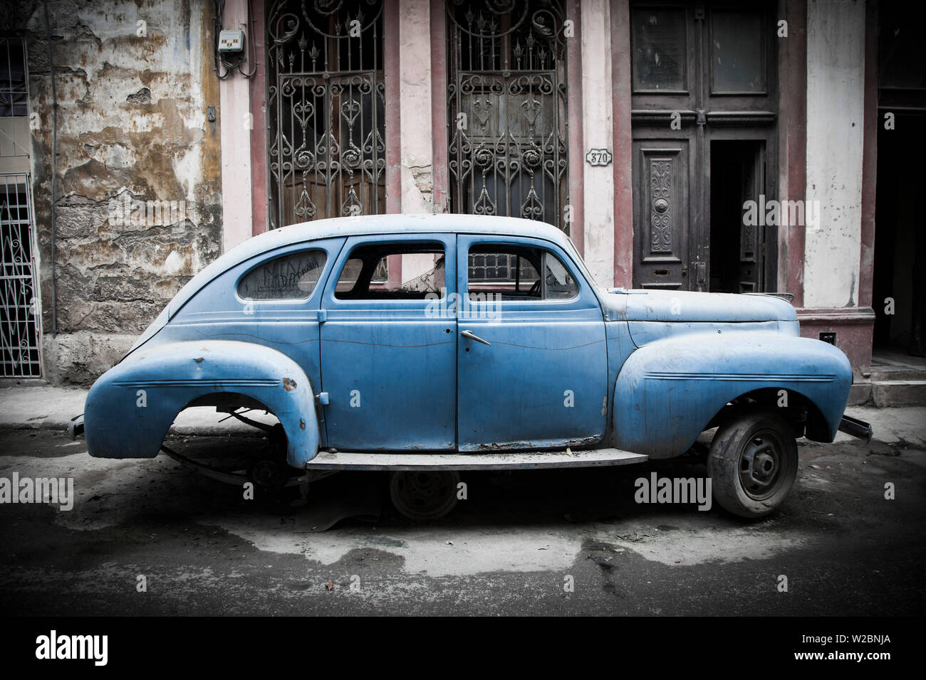 Voiture américaine classique, La Havane, Cuba Banque D'Images
