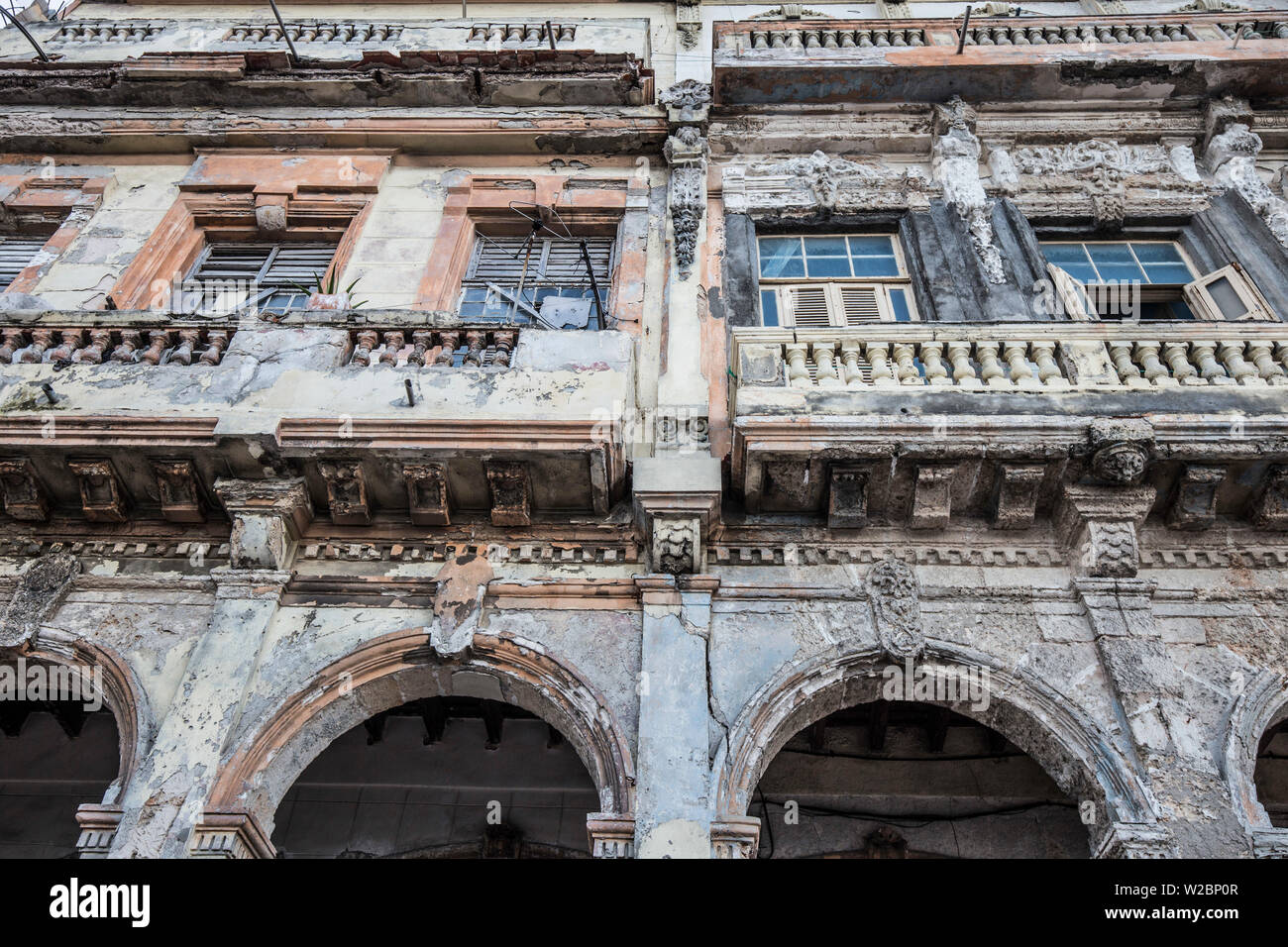 Le Malecon, Centro Habana, La Havane, Cuba Banque D'Images