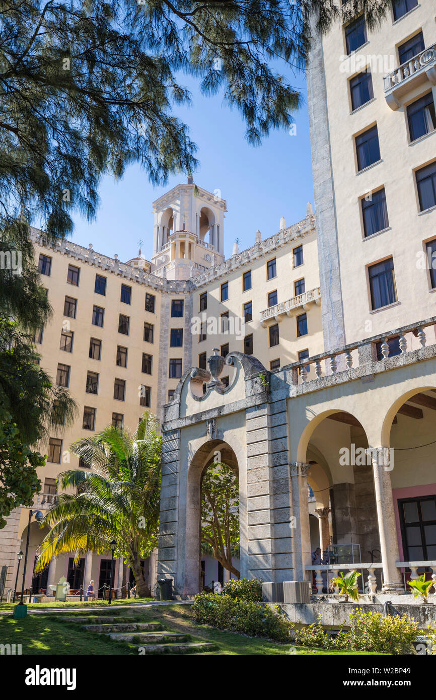 L'historique Hôtel Nacional, Vedado, La Havane, Cuba Banque D'Images
