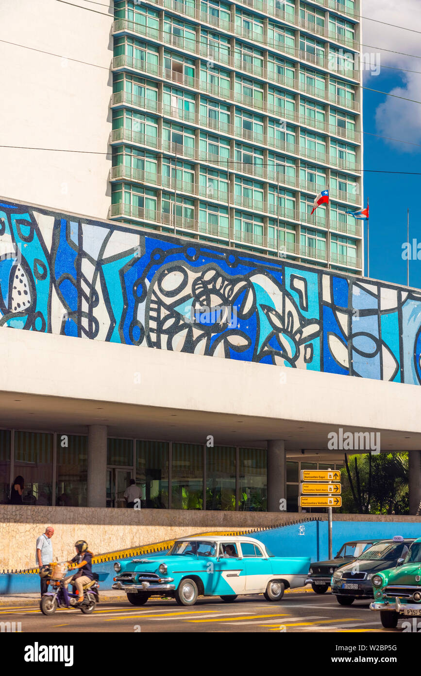 Cuba, La Havane, Vedadao, Habana Libre, anciennement Habana Hilton Banque D'Images