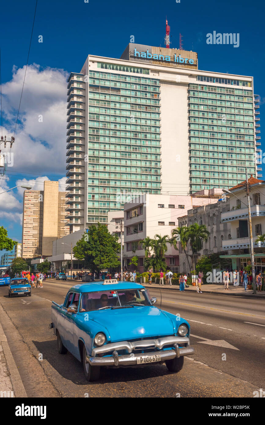 Cuba, La Havane, Vedadao, Habana Libre, anciennement Habana Hilton Banque D'Images