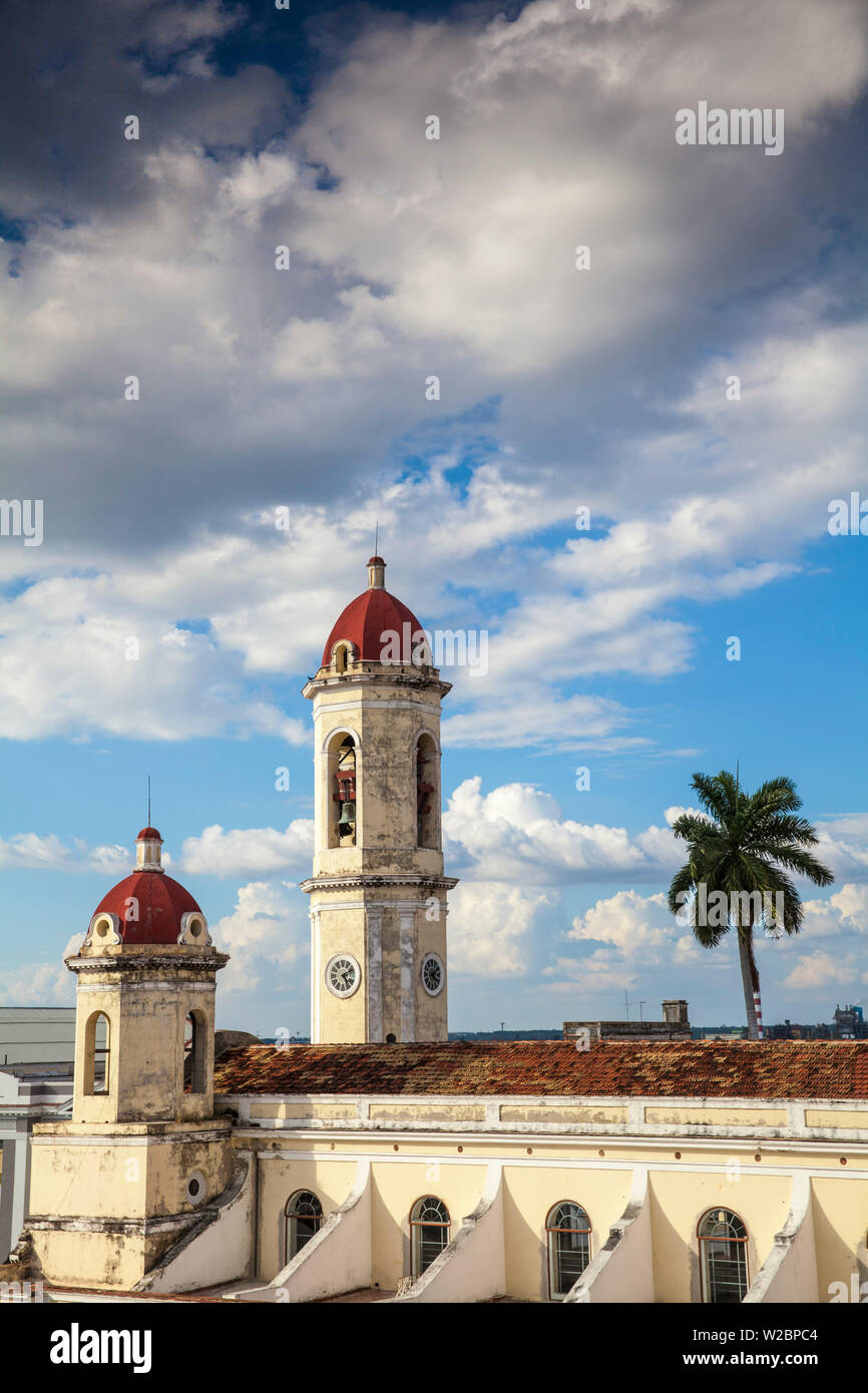 Cuba, La Havane, Parc Marti, vue de Catedral de la Purisima Concepcion Banque D'Images