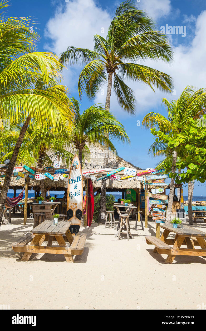 Willemstad, Curaçao, Seaquarium beach, également connu sous le nom de Mambo beach Banque D'Images