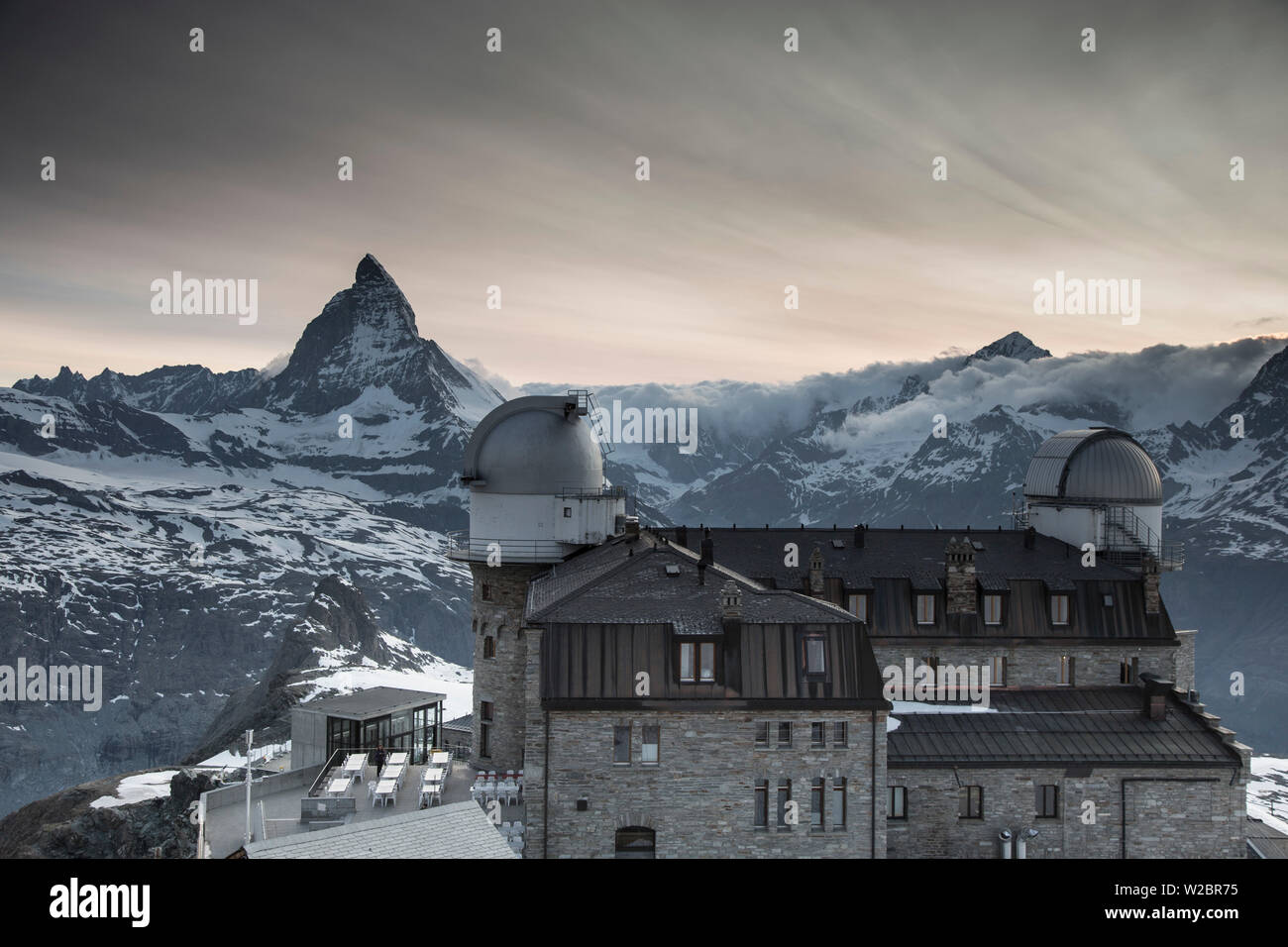 Hôtel Kulm Gornergrat Matterhorn &, Zermatt, Valais, Suisse Banque D'Images