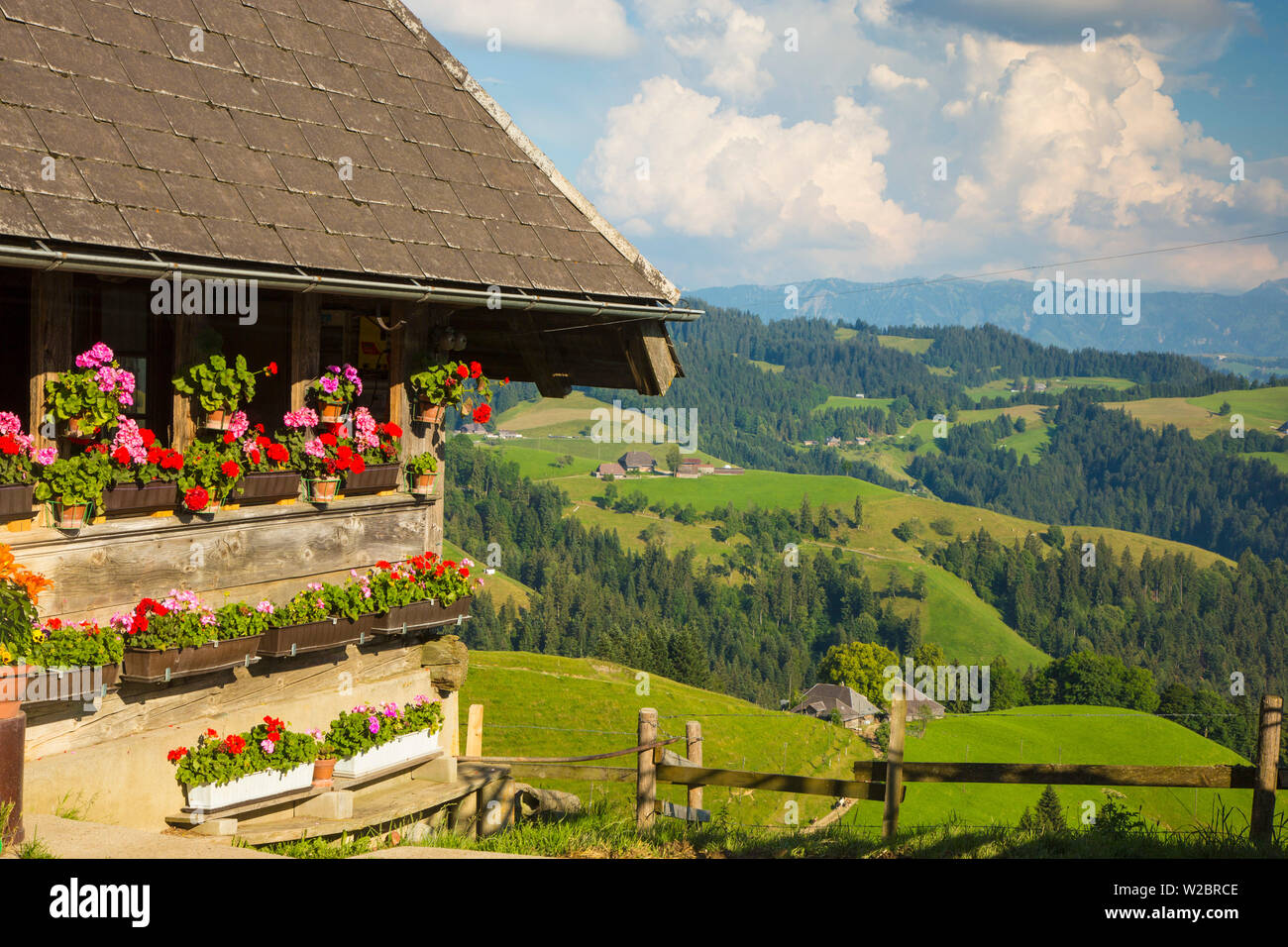 Chalet/maison, Emmental, Berner Oberland, Suisse Banque D'Images