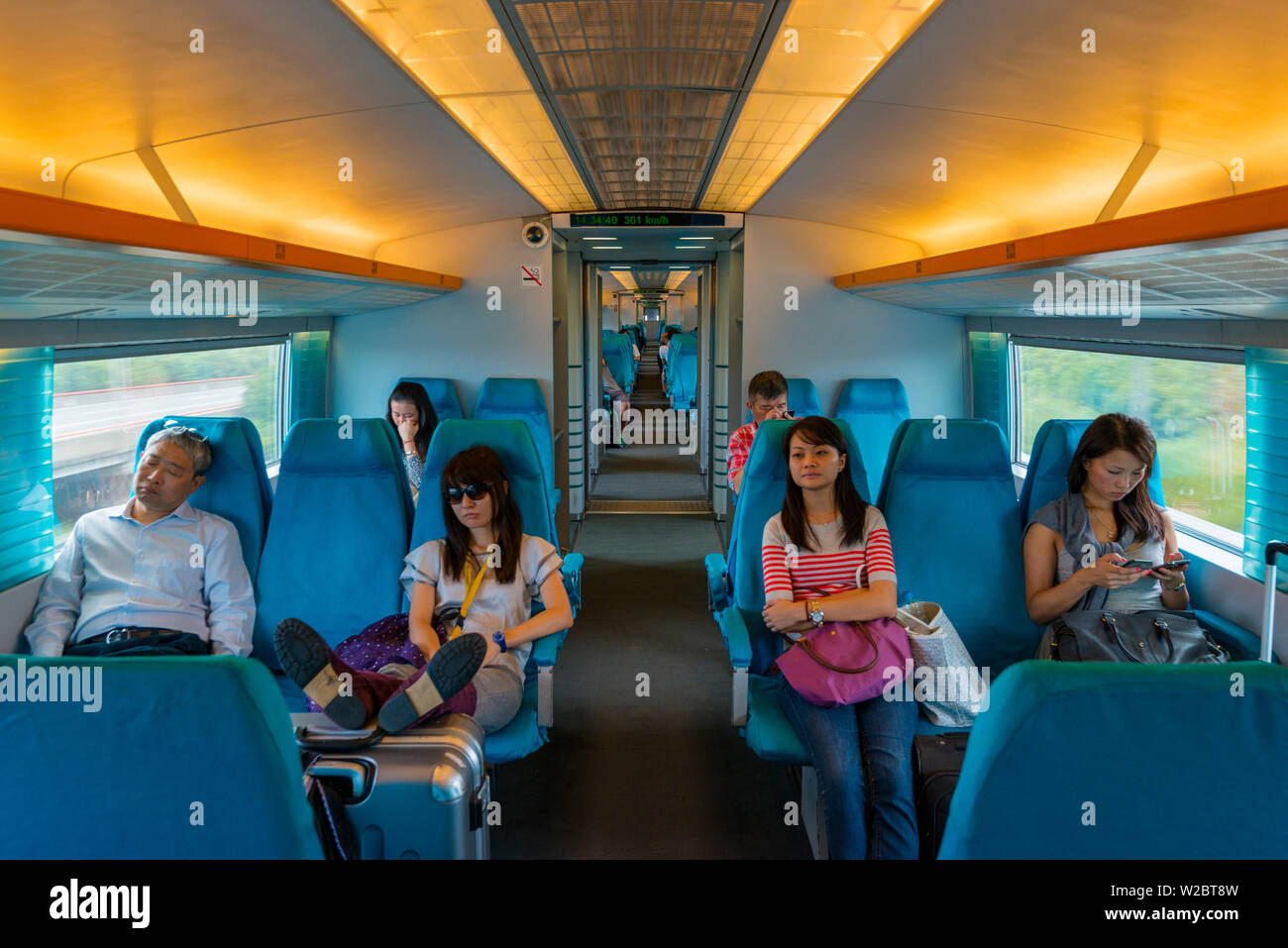 La Chine, Shanghai, Pudong District, Maglev Train à Shanghai Pudong Airport Banque D'Images