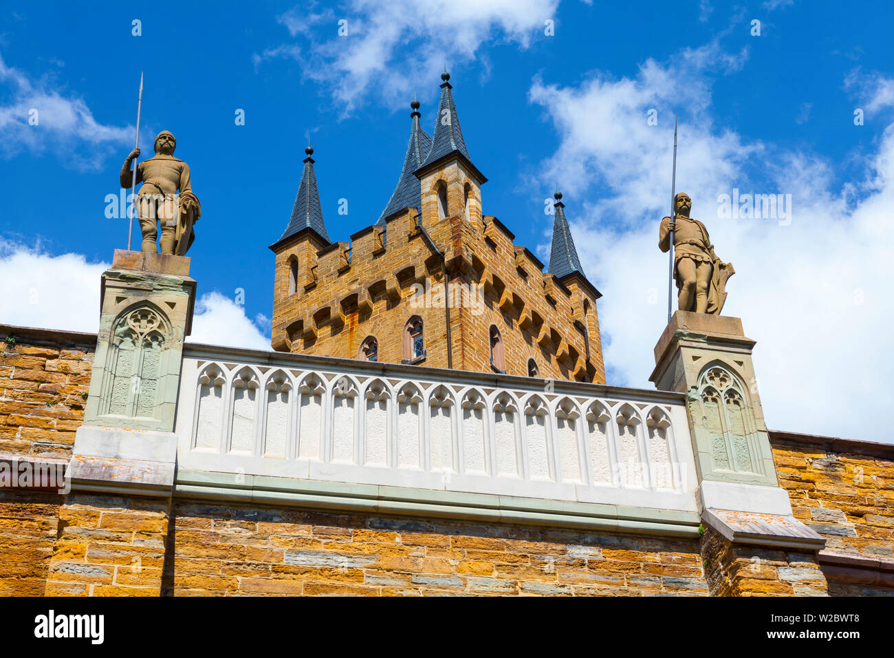 Le Château de Hohenzollern, souabe, Bade-Wurtemberg, Allemagne, RF Banque D'Images