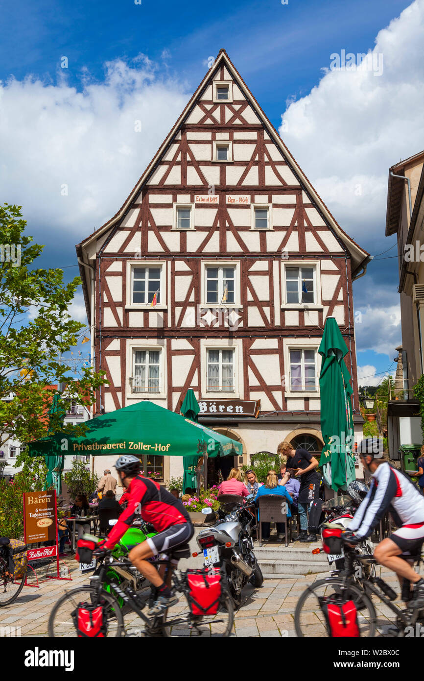 Vieille Ville Restaurant, Sigmaringen, souabe, Baden Wurtemberg, Allemagne, Europe Banque D'Images