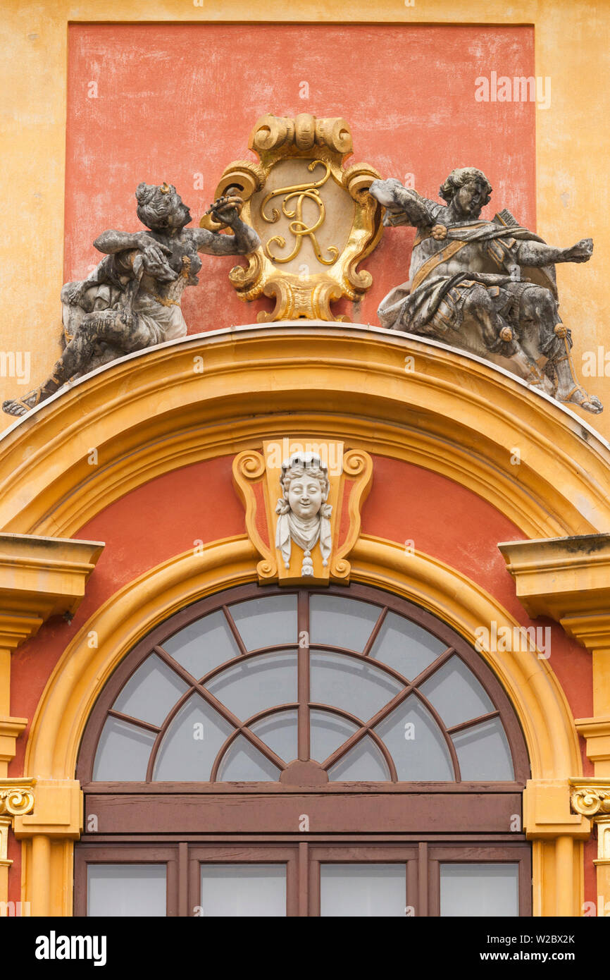 Allemagne, Baden-wurttemberg, Ludwigsburg, le château Schloss Favorite Palace, détail Banque D'Images