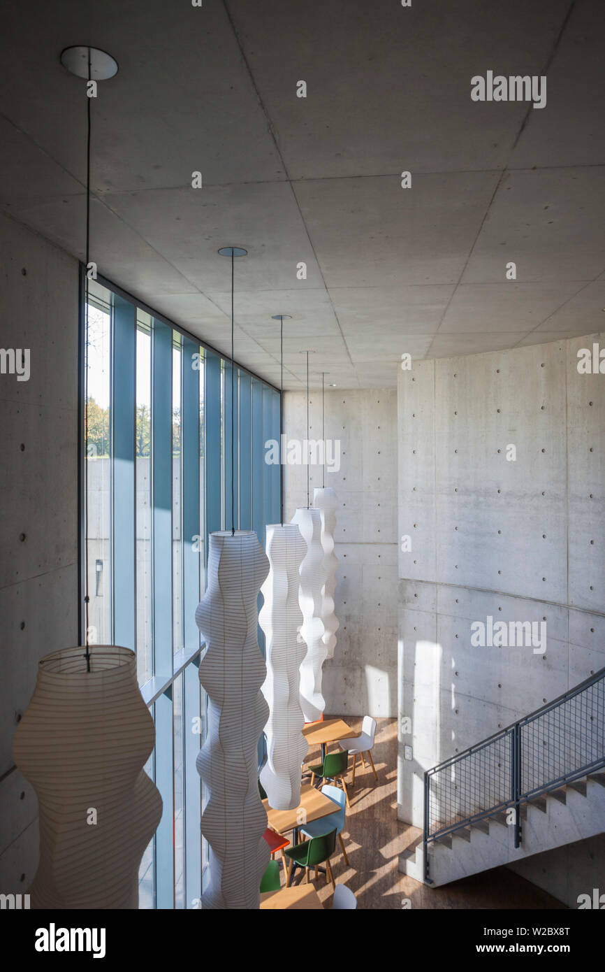 Allemagne, Baden-wurttemberg, Weil am Rhein, Vitra Design Architectural Campus, Pavillon de conférences, Tadao Ando, 1993, de l'intérieur Banque D'Images