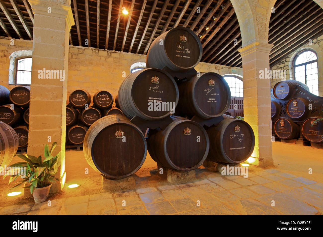 Bodegas Tio Pepe, Gonzalez Byass, Jerez de la Frontera, province de Cadiz, Andalousie, Espagne Banque D'Images