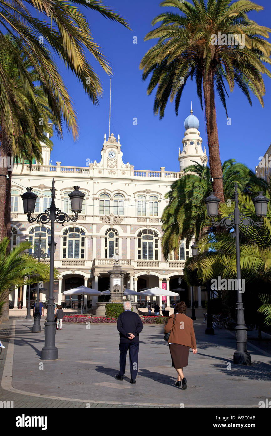 Gabinete Literario, Plaza de Cairasco, Triana, Las Palmas de Gran Canaria, Gran Canaria, Îles Canaries, Espagne, l'océan Atlantique, l'Europe Banque D'Images