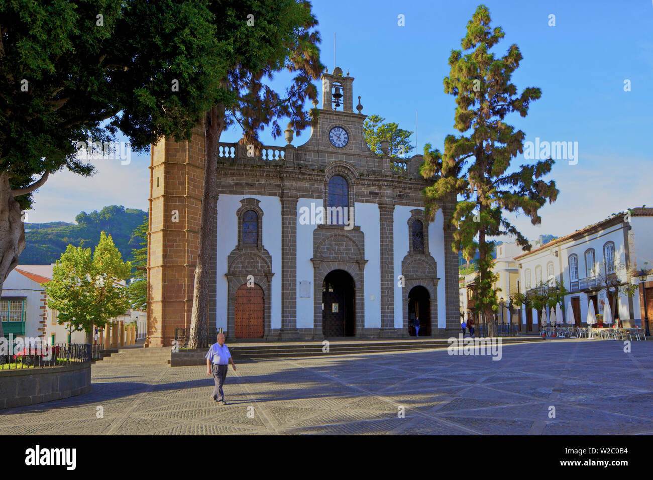 Basilica de Nuestra Senora del Pino, Teror, Gran Canaria, Îles Canaries, Espagne, l'océan Atlantique, l'Europe Banque D'Images