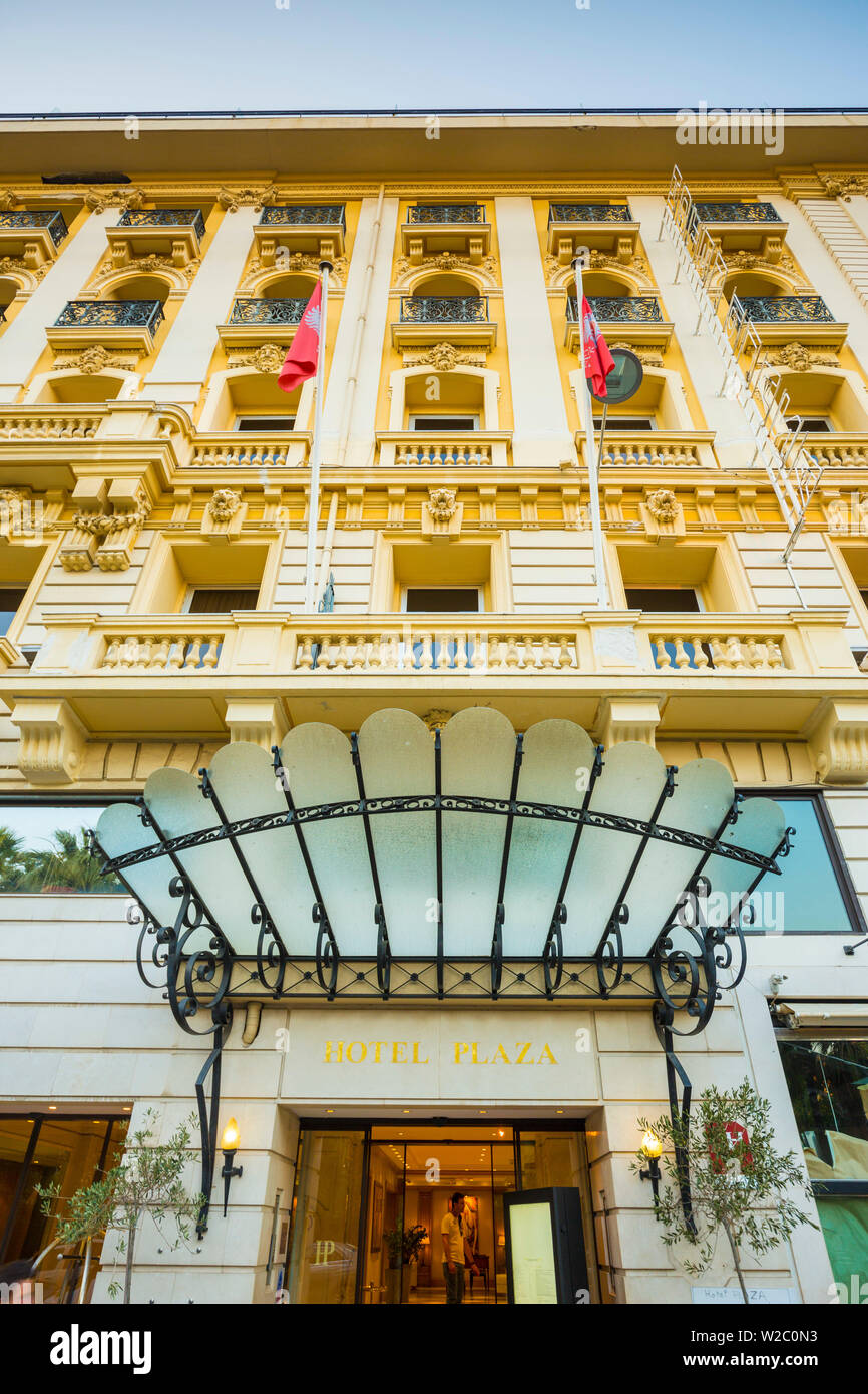 Hotel Plaza, Promenade des Anglais, Nice, Alpes-Maritimes, Provence-Alpes-Côte d'Azur, d'Azur, France Banque D'Images