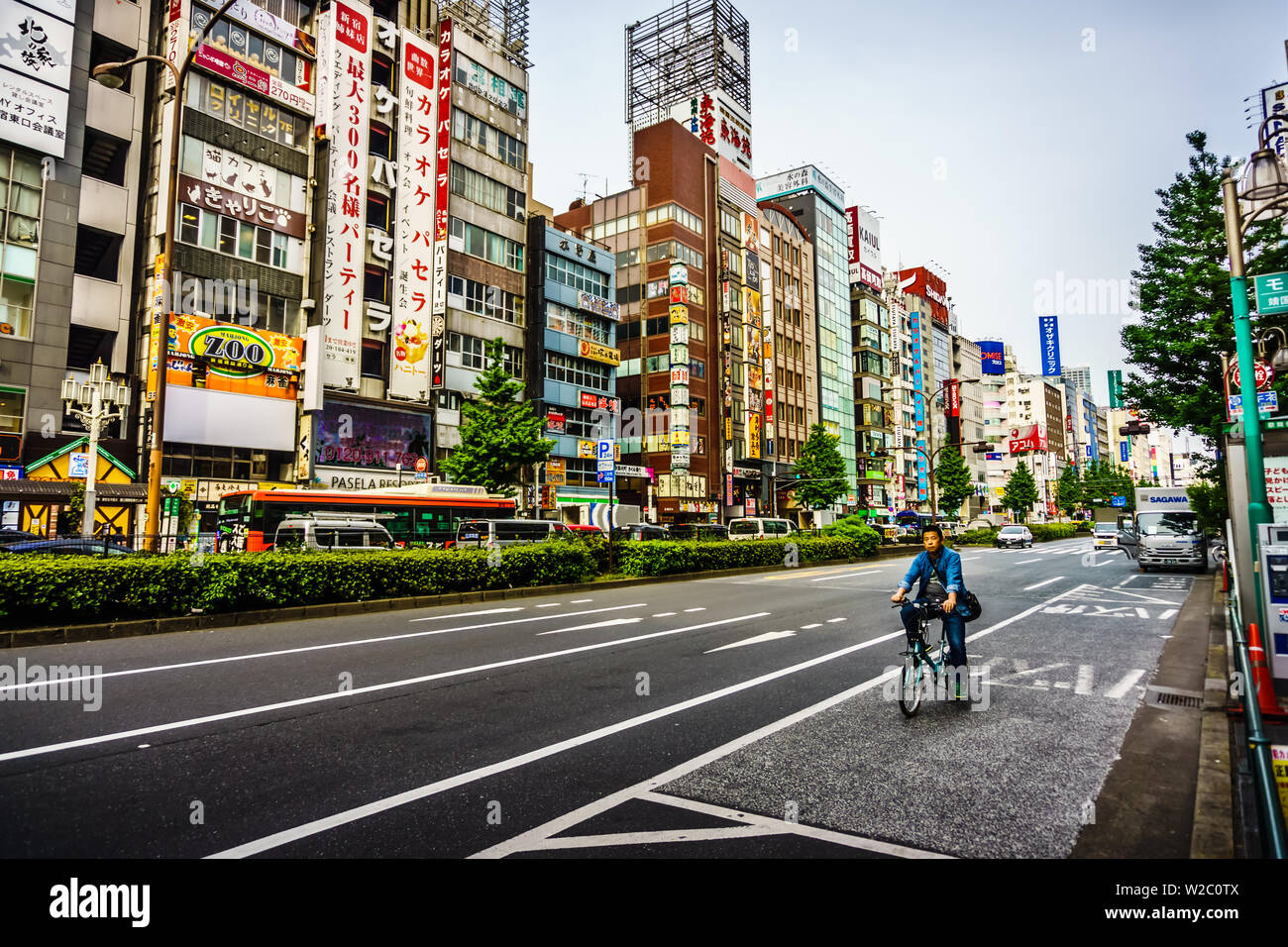 Tokyo, Japon - 10 mai 2019 : scène de la ville dans la ville de Shinjuku. Shinjuku est un quartier spécial situé à Tokyo pour le shopping et les visites touristiques. Banque D'Images