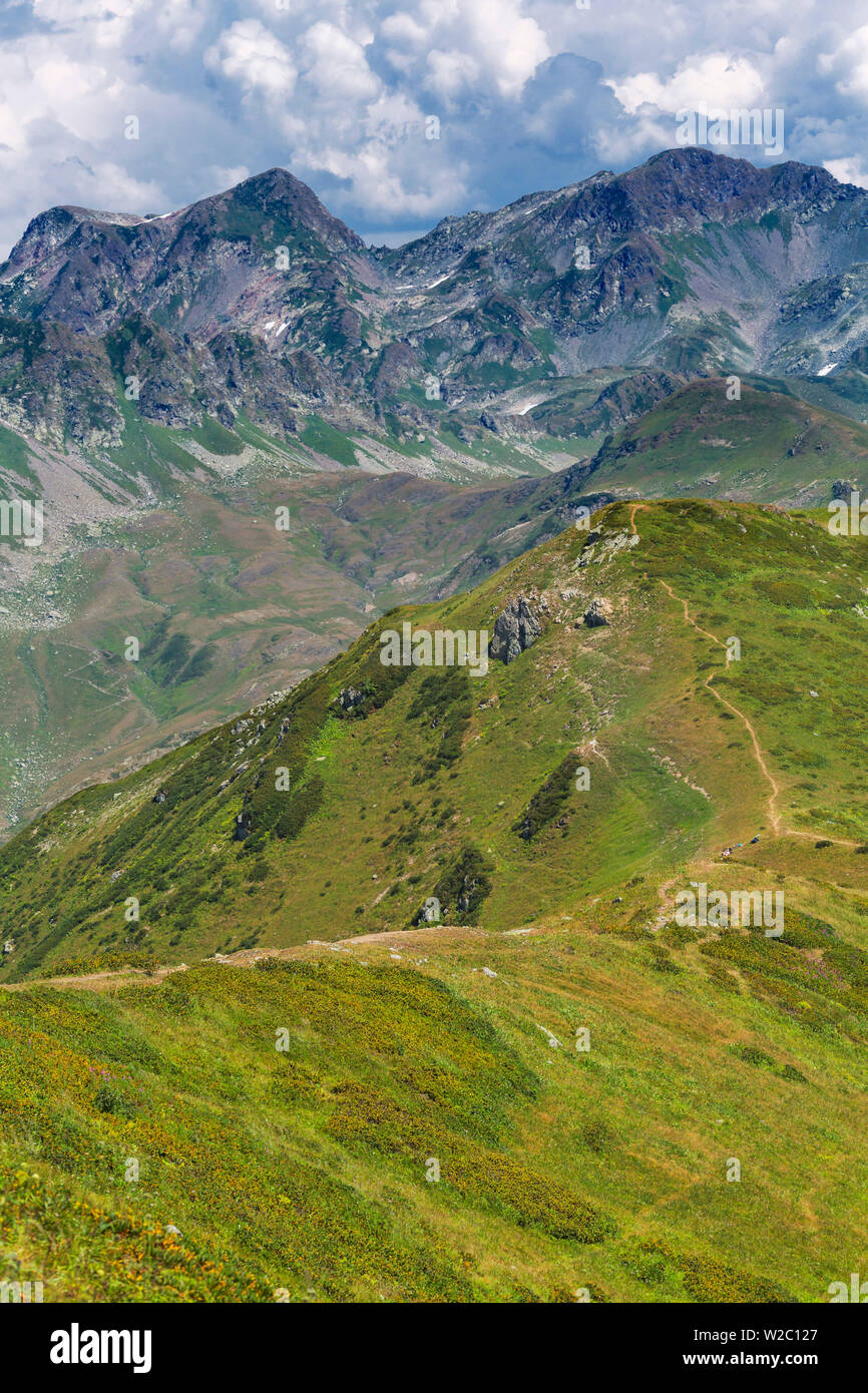 Vallée des sept lacs, montagnes du Caucase, de l'Abkhazie, Géorgie Banque D'Images