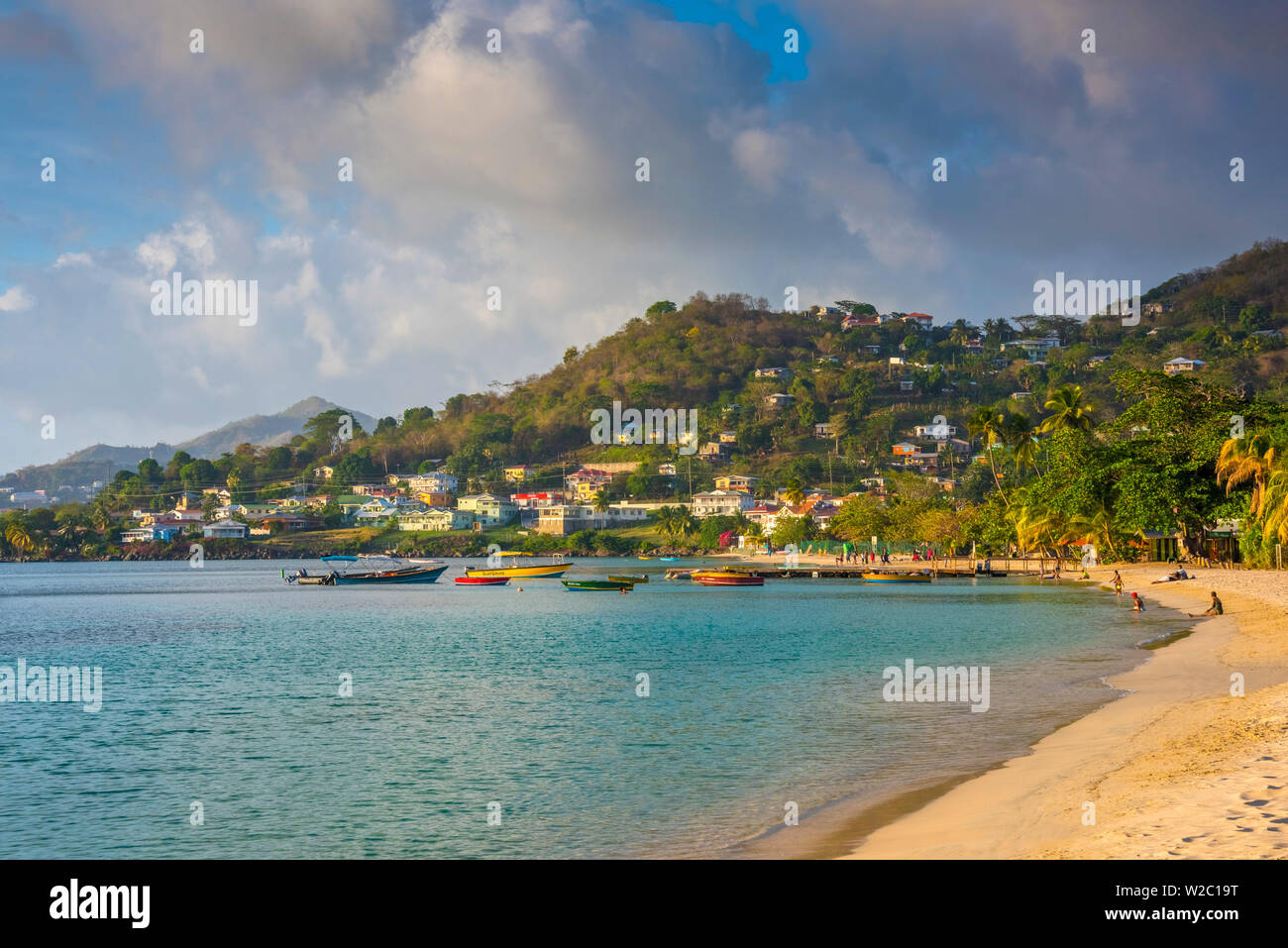 Caraïbes, la Grenade, la baie de Grand'Anse, plage de Grand'Anse Banque D'Images