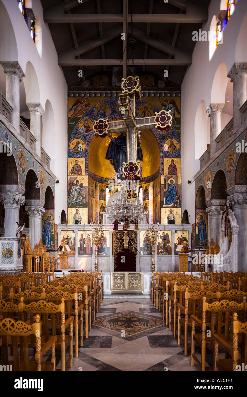 En Grèce, région de Thessalie, péninsule de Pelion, Volos, l'église Agios Konstantinos Banque D'Images