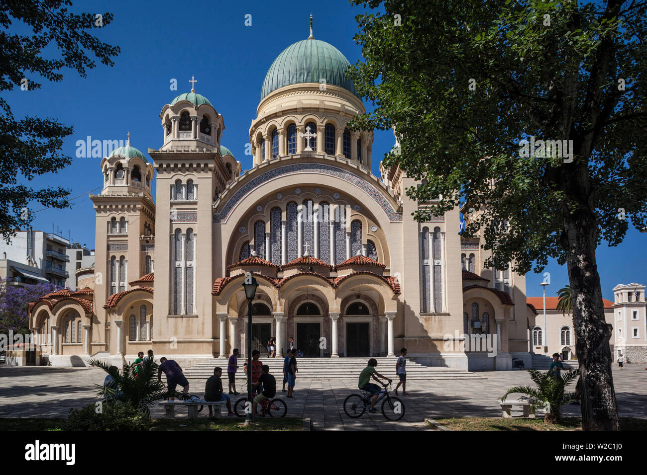 Grèce, Péloponnèse Région, Patra, église Agios Andreas Banque D'Images