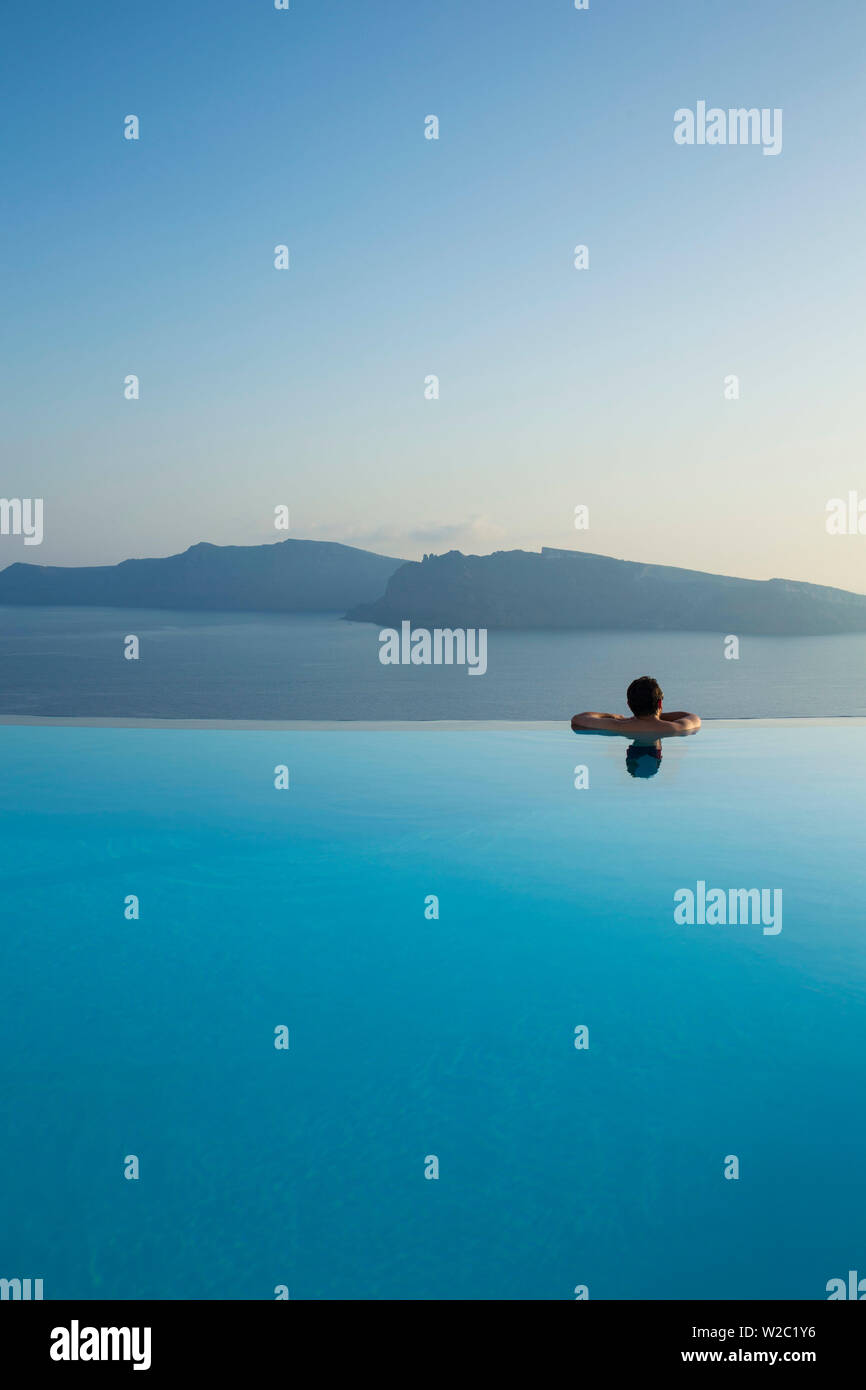 Le luxe 5 étoiles hôtel Perivolas, Oia, Santorin (thira), îles Cyclades, Grèce Banque D'Images